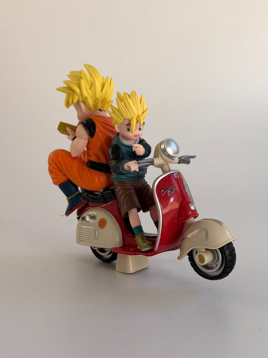 Goku y Gohan en moto 14cm 31830