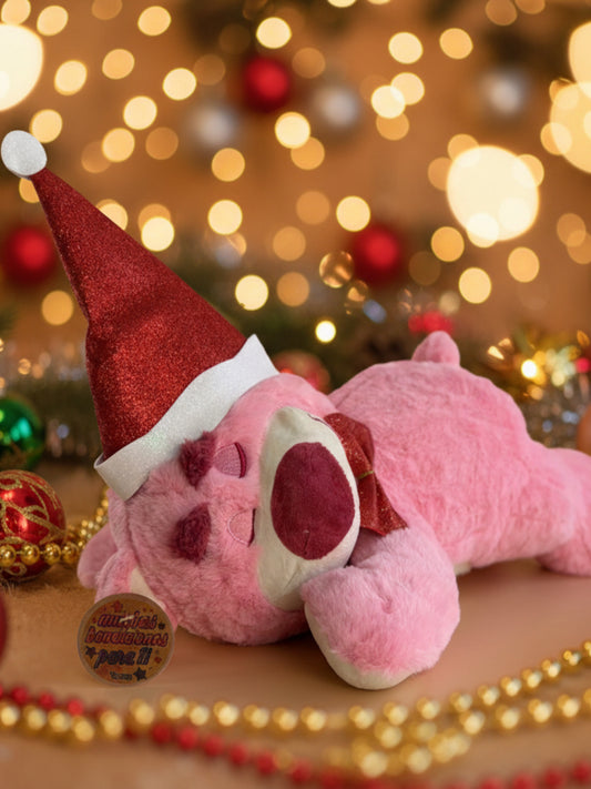Lotso acostado con gorro de navidad 40cm 31765-31725