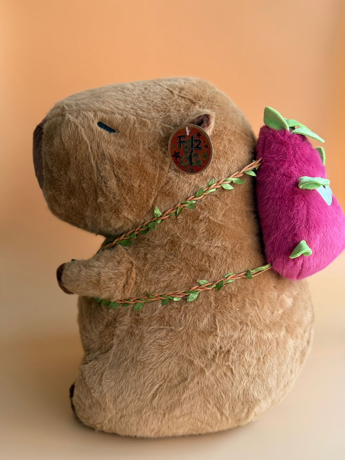 Capibara morral fresita 40 cm 31467