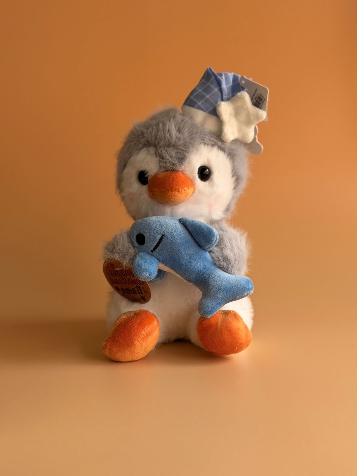 Pingüino con pez 23cm 31495