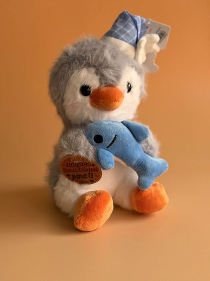 Pingüino con pez 23cm 31495