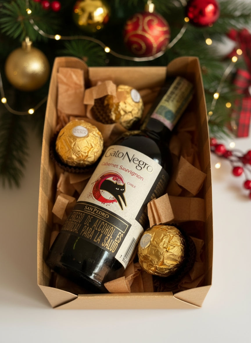 Combo navideño Vino - Ferrero 31641