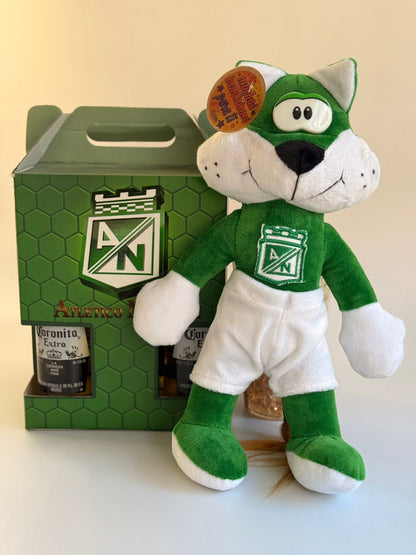 Caja cervecera con peluche Nacho Atletico Nacional 31254 31061