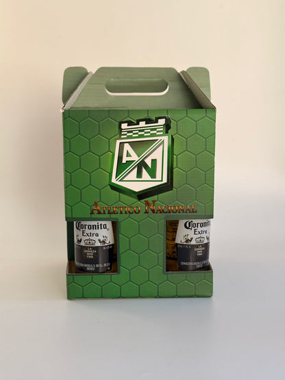 Caja cervecera con peluche Nacho Atletico Nacional 31254 31061