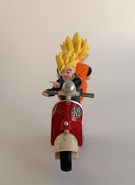Goku y Gohan en moto 14cm 31830