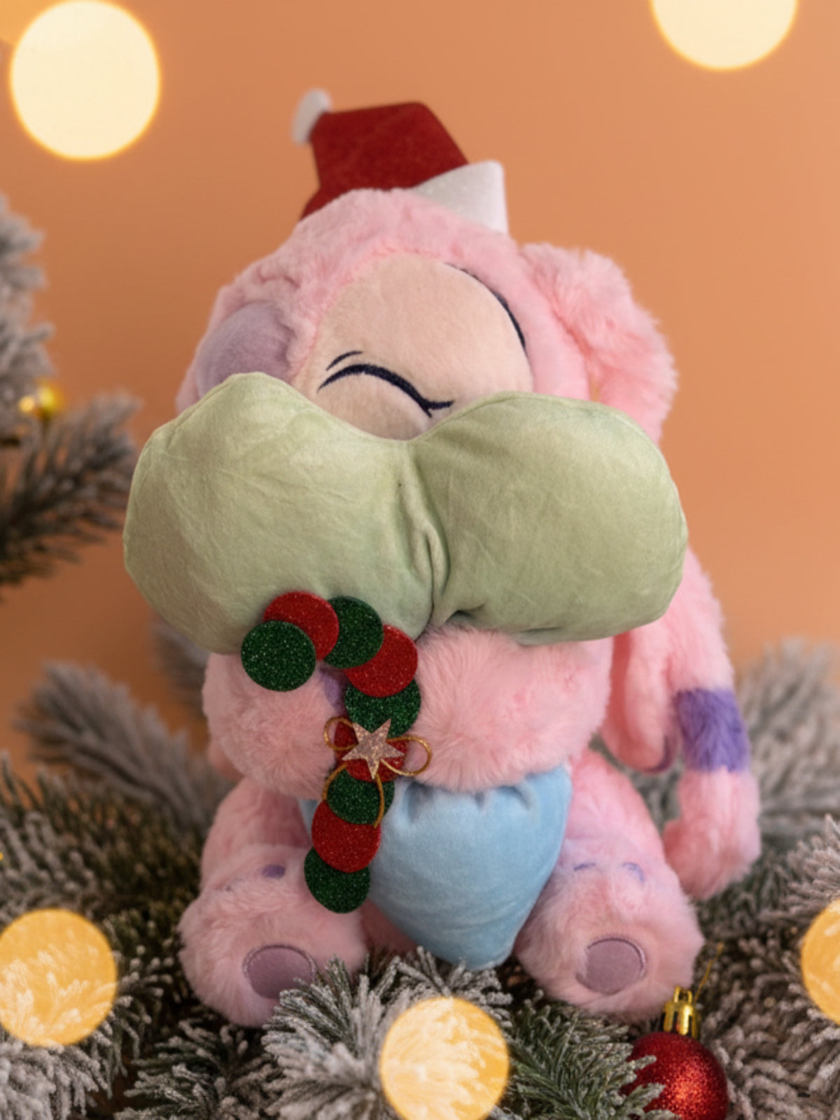 Angel con corazón y gorro de navidad 30cm 31761-31725